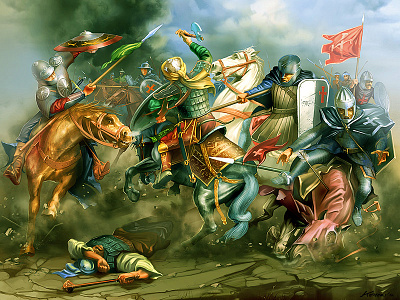 Battle of Hattins armors battle history horses knights