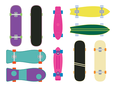 Action Sports Project 10.15 1980s 80s board design longboard retro skate skateboard skateboards throwback vector vector art