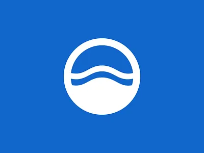Current Logo circle company sketch waves