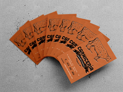 Business cards design #1 beef business cards chiken cow foodporn madrid print stamp