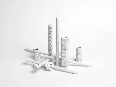 Paint It White design hardware nails paint tools white