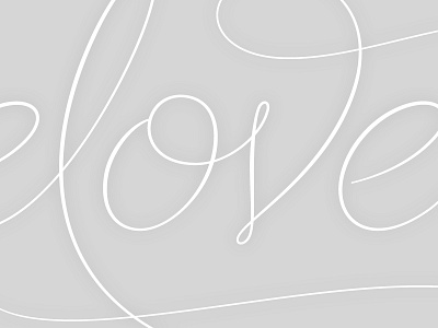 Beloved. brush calligraphy ink lettering ligature pen