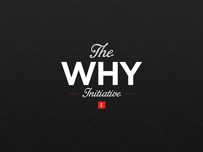The Why Initiative blog brand eden creative journal logo sans serif script typography white