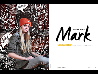 Signature Program editorial feature magazine