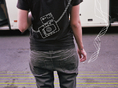 illustrography4 analog camera collage cosina illustration mixed photo smoke vector