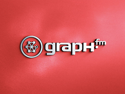 GraphFM logo render 3d lockup logo render