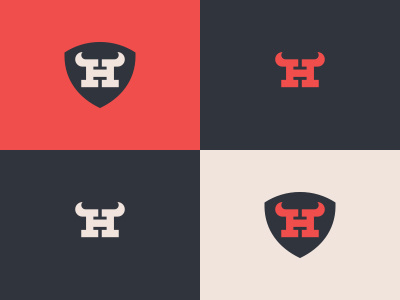 Where's the beef bull h logo monogram