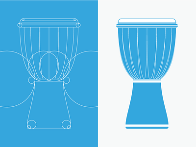 Musicious - Djembe Icon africa design djembe drum drums iconography music musicious percussion vector world world music