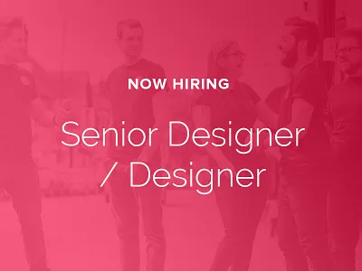 We're Hiring design job manchester uiux web