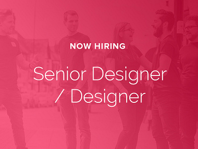 We're Hiring design job manchester uiux web