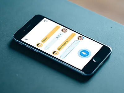 Conversation Practice 1 chat flat interface ios language learn mobile simple ui ux