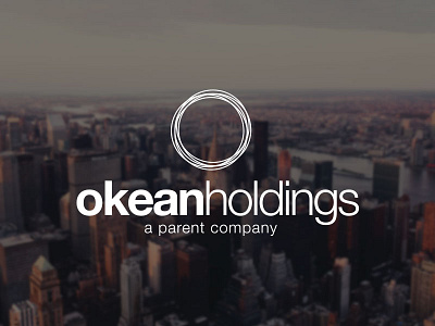 Okean Holdings circle corporate logo logo design minimal modern o simple