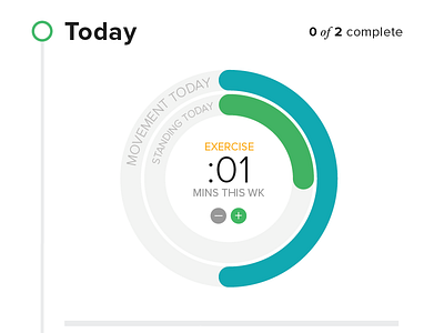 Movement Tracker Sketch - Multiple Data Points app blue data green health illustration interface typography ui ux