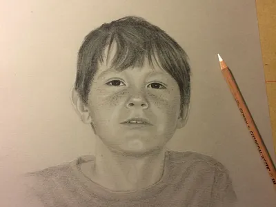 Harvey charcoal portrait