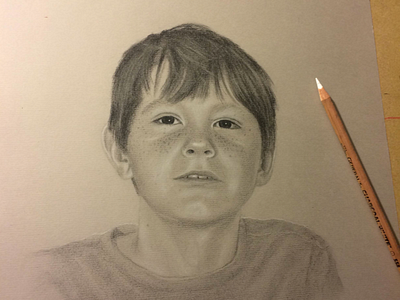 Harvey charcoal portrait