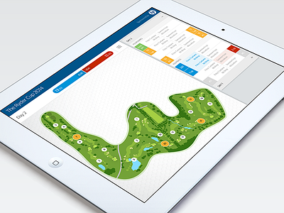 The Guardian Ryder Cup interactive display sans golf interaction design interactive visualisation interface minimalist