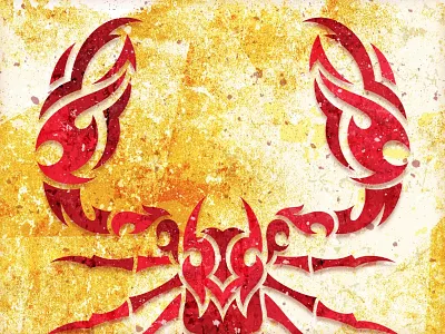 Scorpion organic scorpion texture tribal vonster