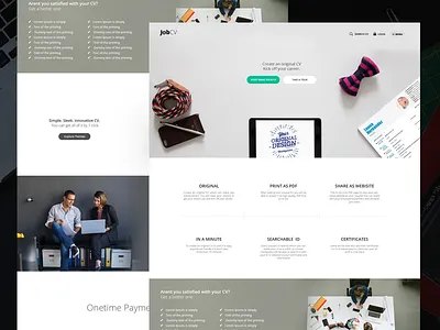 Homepage Design