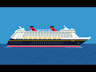 Cruising animated disney pixels