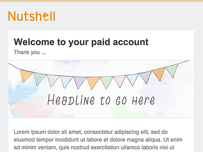 Nutshell email design email design illustration mailchimp scribble sketch texture