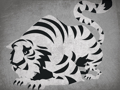 Tiger design illustration mascot