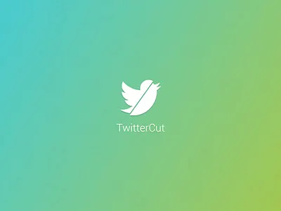 TwitterCut logo branding gradient logo twitter twitter cut