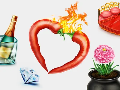 GIFTS bed brilliant champagne chili flower gift peppers social virtual