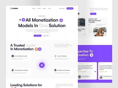 Subscription Management Landing Page billing management clean finances fintech landing page management system platform recurring payments saas startup subscription subscription tracking uiux website