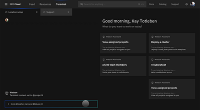 Exploring an AI collaborative terminal ai interaction design kubernetes product design prototype terminal ui