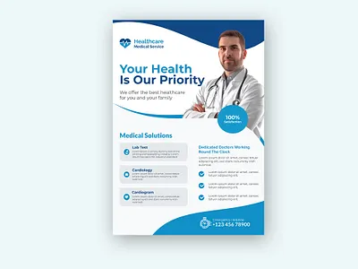 Medical /Healthcare Flyer brandingflyer brochurecover business businessflyer clinicflyer corporateflyer doctor eventflyer flyer flyerdesign flyers graphicdesign health healthcare hospitalflyer marketing medical medicalbusiness medicalflyer