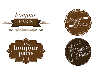 Dribbble 245 apostol bonjour brown coffee design elena greta iscariotteh logo paris shop sticker