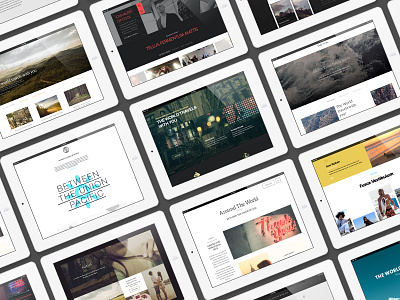 The Grid Themes dark design framework light platform templates thegrid theme ui ux webdesign