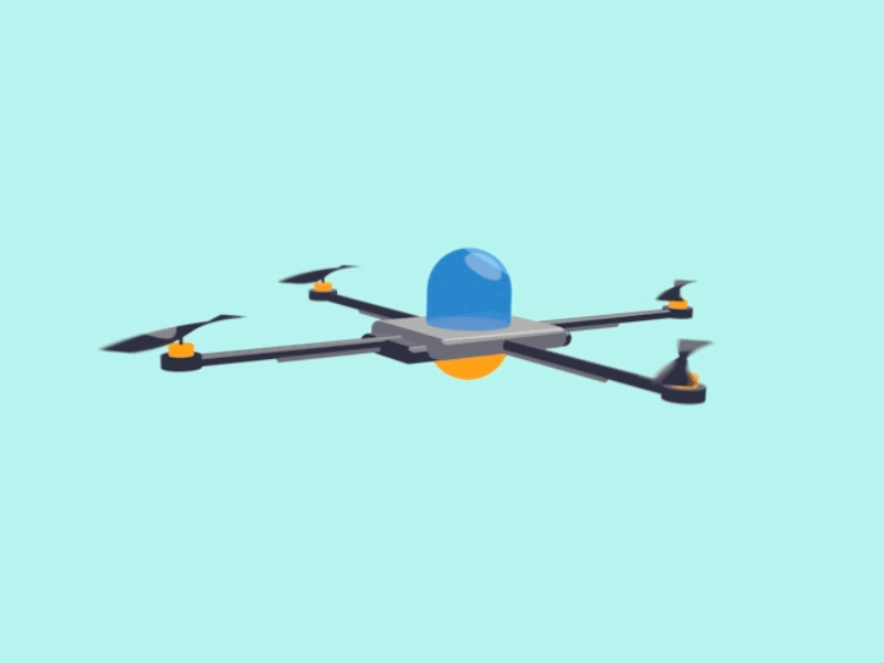 Quadcopter after effects animation c4d cell fly gif quadcopter simple