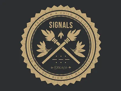 Signals T-Shirt Crest bands branding crest design logo music tshirt typography