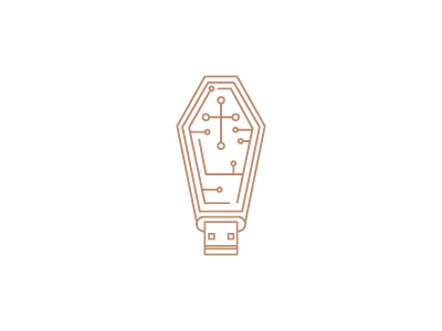 Vampire I.T. computer logos usb vampire