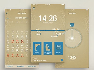 Shia App app design ios ipad iphone islam islamic prayer ui ux