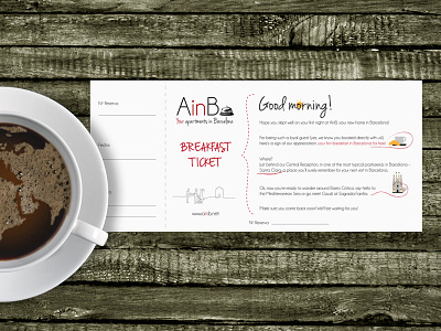 Breakfast Ticket Design brand flyer graphic graphic design