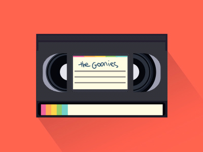 VHS 80s elkaniho goonies icon illustration imperfection movie tape the goonies vhs video videotape