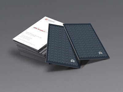 Permentante Trading LLC - Business Cards business card hexagon salmon trading