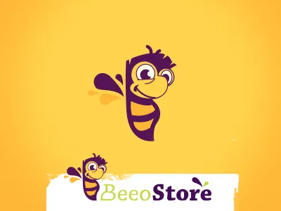 Bio Store Logo bee bio e commerce organic store