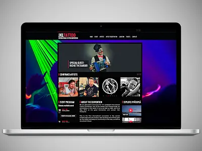 JKL Tattoo convention css3 design graphics html5 tattoo web design website