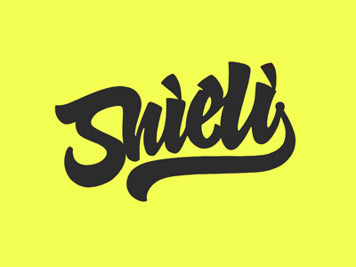 Shieli calligraphy inprogress lettering letters logo vikavitalina