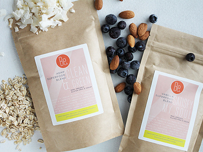 Be. Nourished Superfoods brand brand design fitness health identity logo logo design wellness