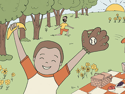 bein' active baseball editorial health illo wellness