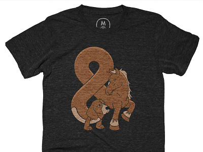 Dog & Pony Tee - now on Cotton Bureau ampersand and beagle cotton dog dog and pony dog and pony show horse horse and hound hound pony tee