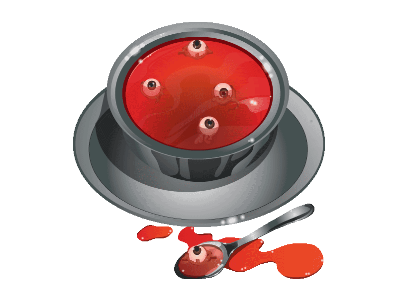 Eyeball Soup animated gif animation halloween hi art sticker