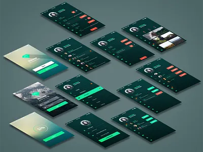 Freebie - Mobile App UI Kit app design free freebie interface kit mobile modern psd set style ui