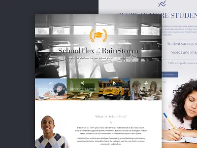 SchoolFlex education interface photoshop school student web web design wordpress