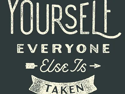 Textured Type arrow lettering monoline quote script stamp texture type typography