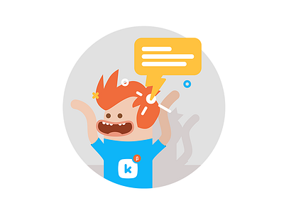 Instant Feedback bolt dialog feedback flat illustration instant